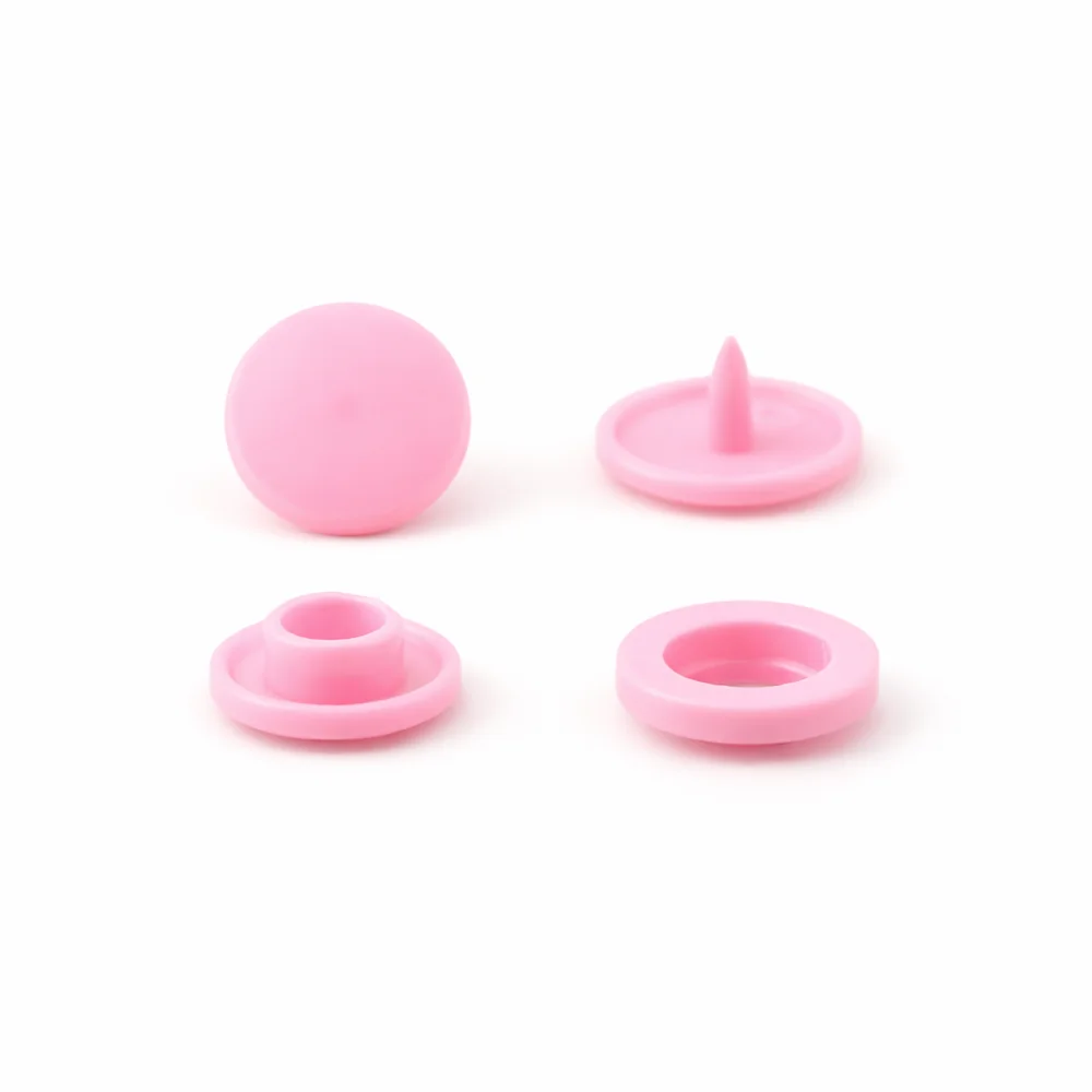 Кнопки пластикові Т5 12.5 мм Ніжно Рожеві