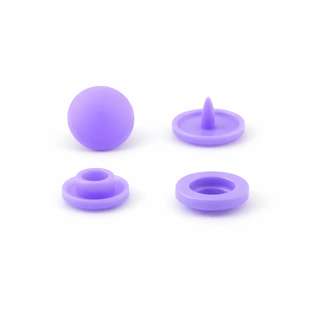 Кнопки пластикові Т5 12.5 мм Бузкові