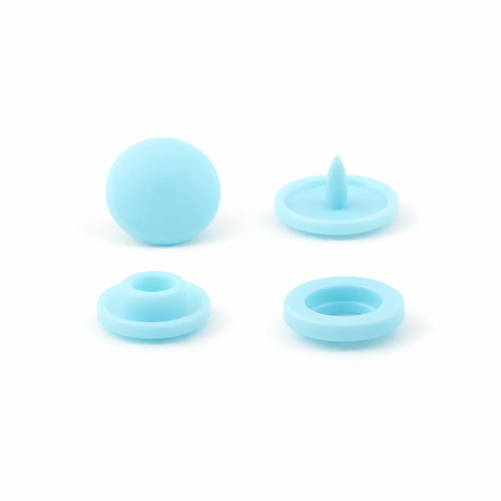 Кнопки пластикові Т5 12.5 мм Блакитні