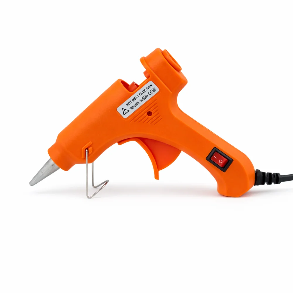 Гарячий пістолет клей Помаранчевий для стрижнів 7 мм