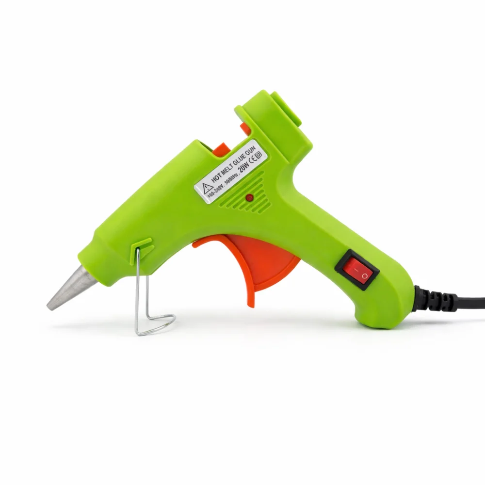 Клейовий пістолет для рукоділля Салатовий під стрижні 7 мм