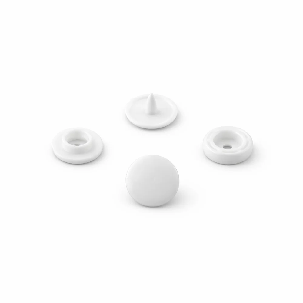 Кнопки пластикові Т8 12мм Білі (К)