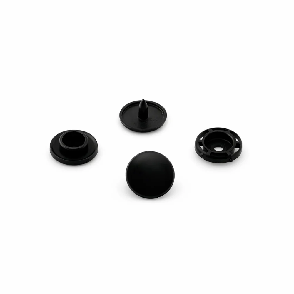 Кнопки пластикові Т8 12мм Чорні (К)