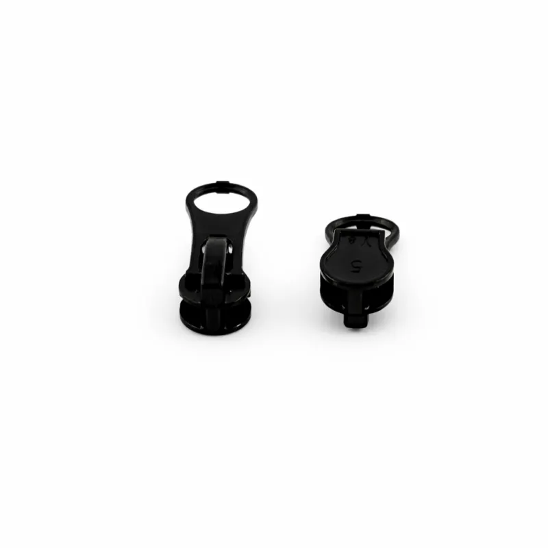 Бігунок для блискавки Т5 спіраль Чорний